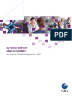 BTG Interim Report Accounts 2009