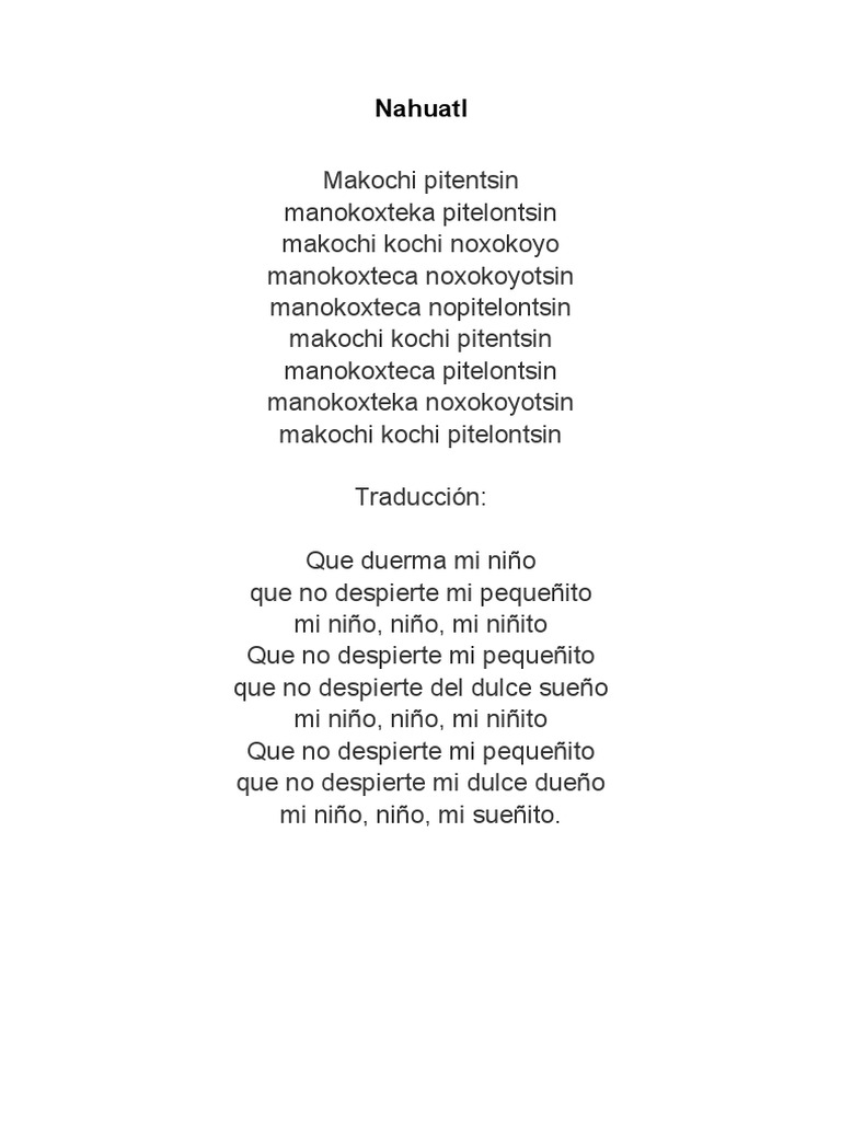 Canciones De Cuna Cancion De Cuna