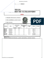 Sensores de Ultrasonido