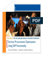1311 Case Study Services Procurement Optimization Using SAP Functionality