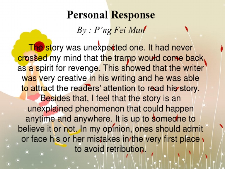 Personal Response | PDF