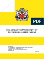 Peri-Operative Management of The Morbidly Obese Patient