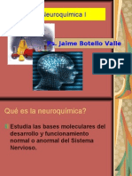 Neuroquímica I. Ps. Jaime Botello Valle