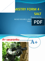 Chemistry Form 4 - Salt