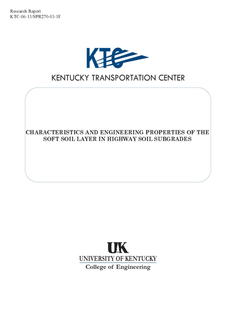 Soft Soil Layer in Highway Subgrades | PDF