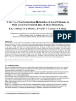 Survey of Gastrointestinal Helminthes of Local Chickens in Abak Local Government Area of Akwa Ibom State