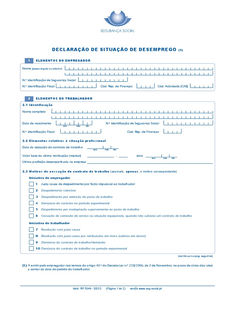 Modelo RP5044 | PDF | Trabalho temporário | Business