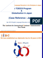 The TOEIC Program and Globalization in Japan