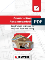 Construction Recommendations: Construction Examples For Roof, Wall, Floor and Ceiling