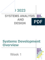 STID 3023: Systems Analysis AND Design