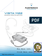 Plantronics Vista M22 Audio Processor User Guide