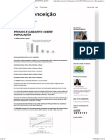 Geo - Conceição - PROVAS E GABARITO SOBRE POPULAÇÃO
