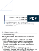 Indian Communities - Rural and Urban Communities