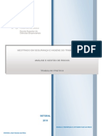 Trabalho Percepção e atitudes face ao risco