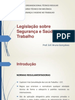 Aula 1 - Legislação sobre Segurança e Saúde no Trabalho