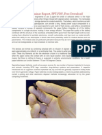 Paper Battery: Seminar Report, PPT, PDF