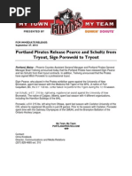 Download 9-27-13 Portland Pirates Release Pearce Schultz Porowski PTO by Portland Pirates SN171440447 doc pdf