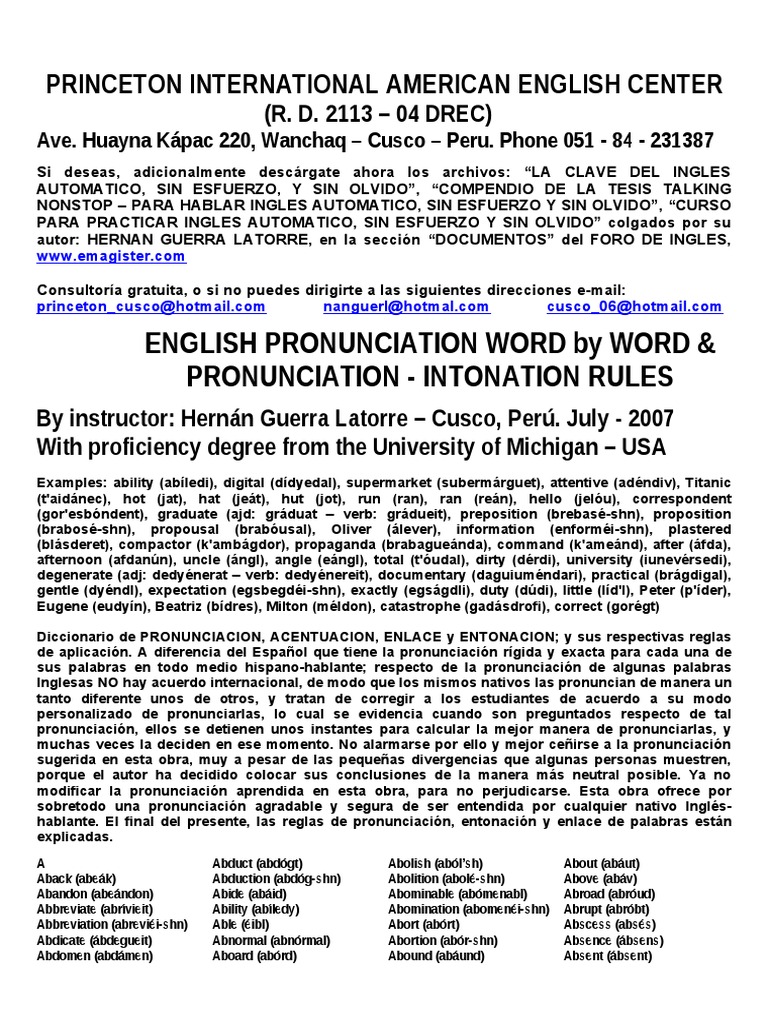English Pronunciation Rules Virtual Comunicacion Linguistica - cómo dibujar a jessica caballero medieval negro del brawl stars