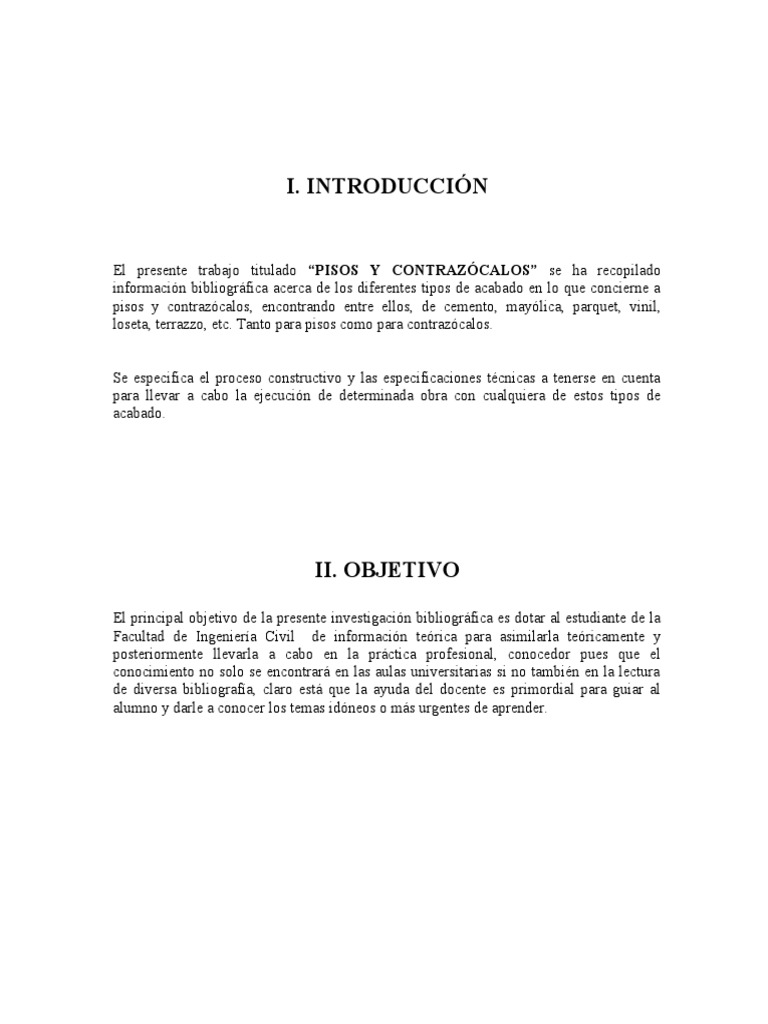 Pisos y Contrapisos | Cemento | Hormigón