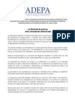ADEPA - Conclusiones Libertad de Prensa