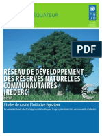 Études de Cas PNUD: RÉSEAU DE DÉVELOPPEMENT DES RÉSERVES NATURELLES COMMUNAUTAIRES (REDERC), Benin