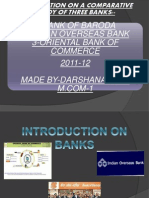 On A Comparative Study of Three Banks
