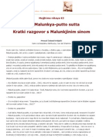 MN.063 Cula-Malunkyaputto Sutta - Kratak Razgovor S Malunkjinim Sinom