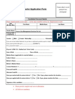 Candidate Application Form 2
