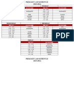 Primary Lab Schedule