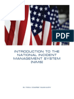 Introduction To The National Incident Management System (NIMS)