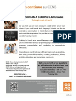 French As A Second Language: Training in Levels 1, 2 and 3