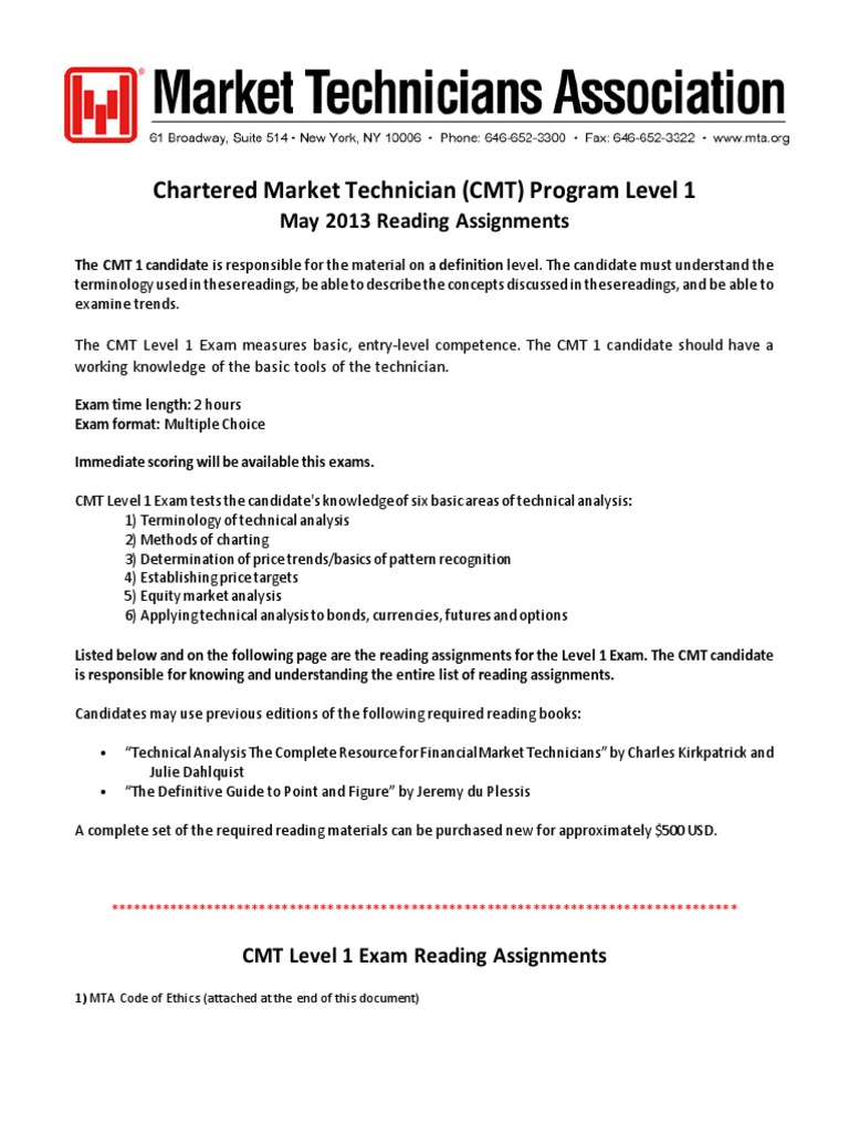 Certification CMT-Level-II Test Questions