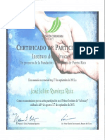 Certificado Instituto Advocacy 2013