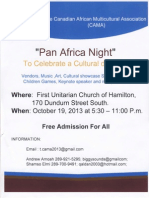 CAMA Pan Africa Night 2013