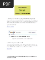 15 Google Search Tips and Tricks
