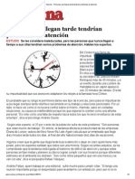 Personas que llegan tarde tendrían problemas de atención.pdf