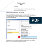 Tabla de Datos Utilizando Variables