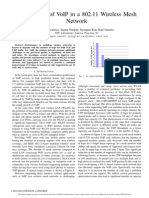 Performance of VoIP in 802.11 Wireless Mesh