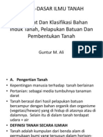 Dasar-Dasar Ilmu Tanah