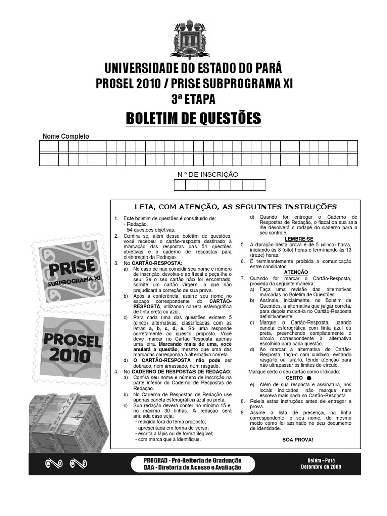 Prova 3 Etapa PDF | PDF | Indústrias | Brasil