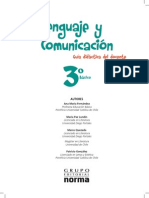Lenguaje y Comunicación - 3° Básico 2013