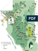 Mapa - Ruta - Vertical CAJON DEL MAIPO