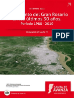 Crecimiento del Gran Rosario entre 1980 y 2010