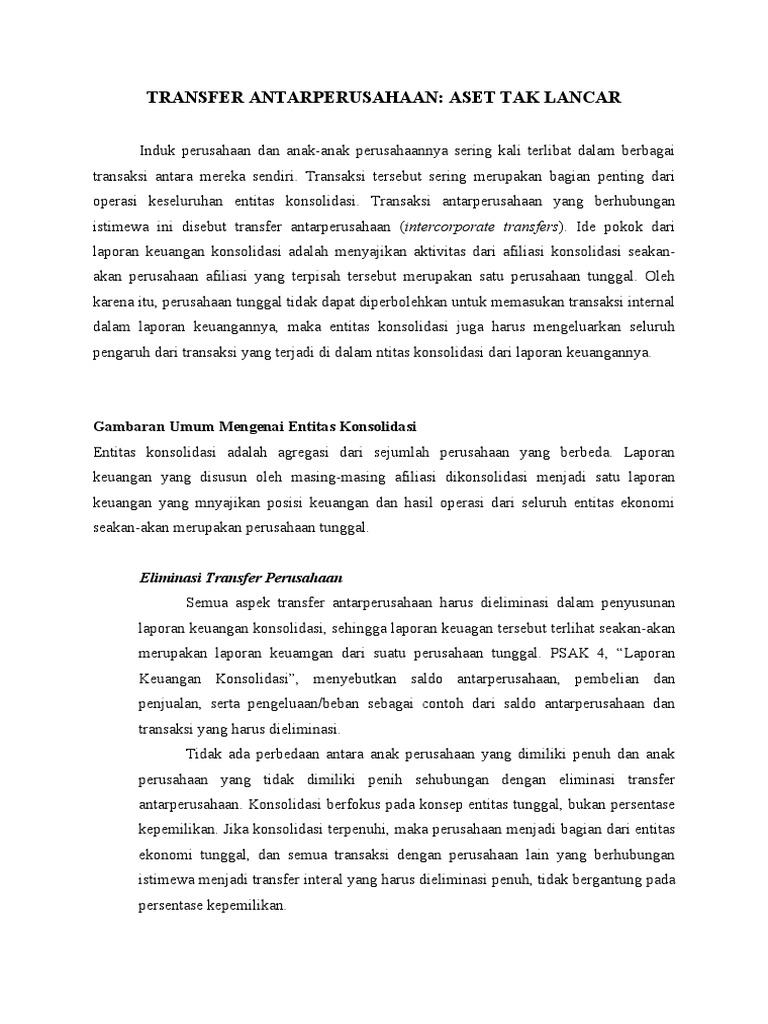 Bab.6 Transfer AntarperusahaanAset Tak Lancar