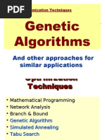 Genetic Algorithms: and Other Approaches For Similar Applications