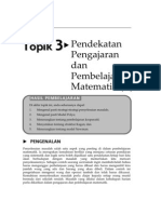 Topik3 Pendekatan Pengajaran Dan Pembelajaran MatematikII