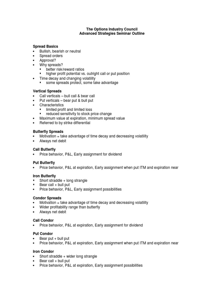 Oic Advanced Seminar Outline 2012 | PDF