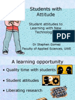 Students With Attitude: Student Attitudes To Learning With New Technologies