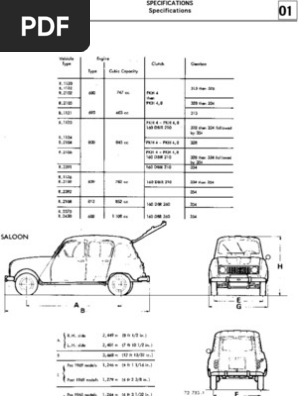 Renault 4 Mentnance Guide | PDF | Carburetor | Cylinder (Engine)