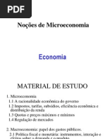 NOÇÕES DE MICROECONOMIA